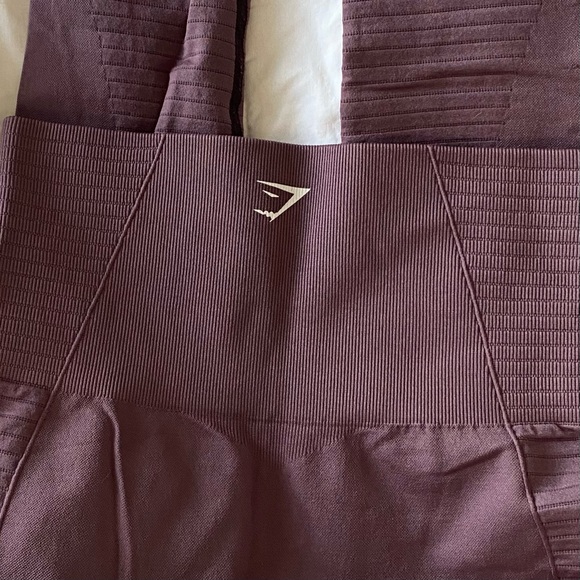 GYMSHARK Purple High Rise Energy Seamless Perforated Leggings Size XS - Picture 11 of 16